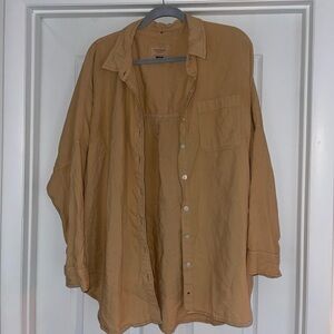 Tan American Eagle Button down